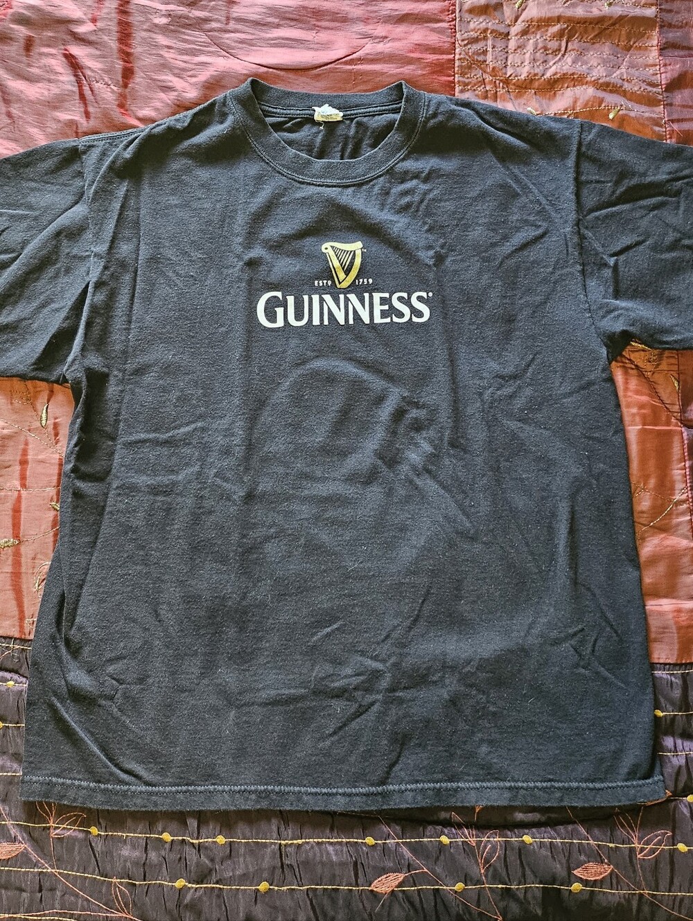 Anvil Black Guinness 2007 Logo T-Shirt XL